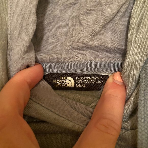 Light Blue M North Face Hoodie - Picture 3 of 3